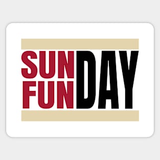 sunday and funday Sticker